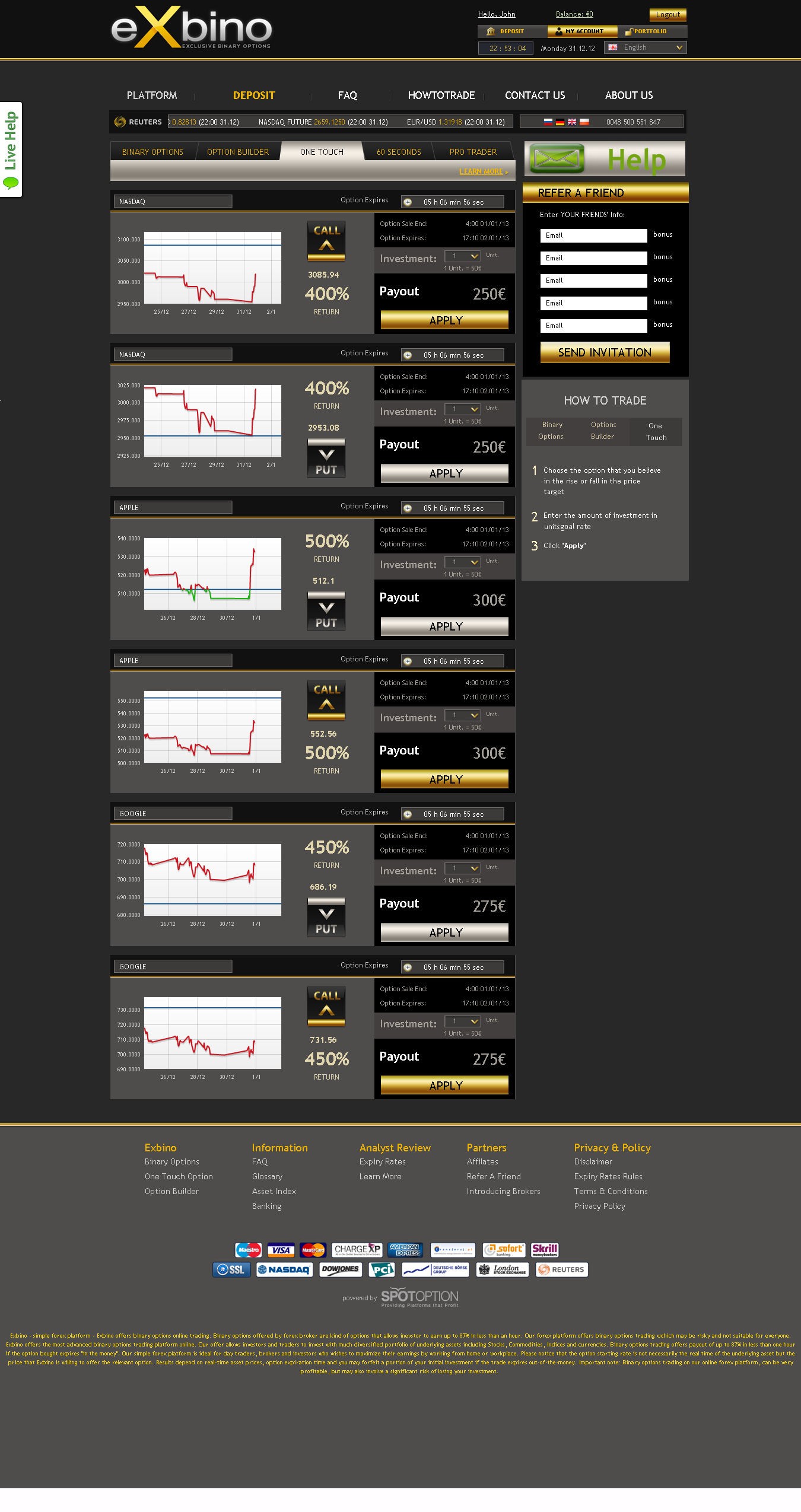 Best online trading binary options