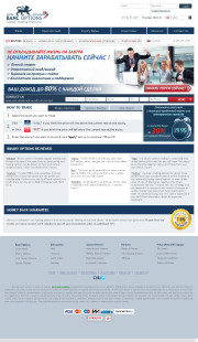 BancOptions Home Page Screenshot