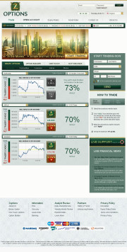 Zoptions Home Page Screenshot