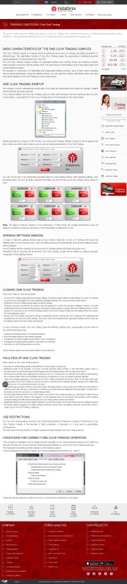 InstaForex Trading Platform Screenshot
