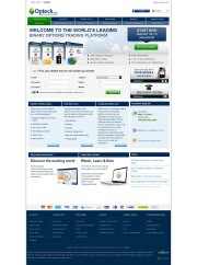 Opteck (No Binary Options) Home Page Screenshot