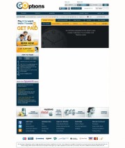 GOptions Home Page Screenshot