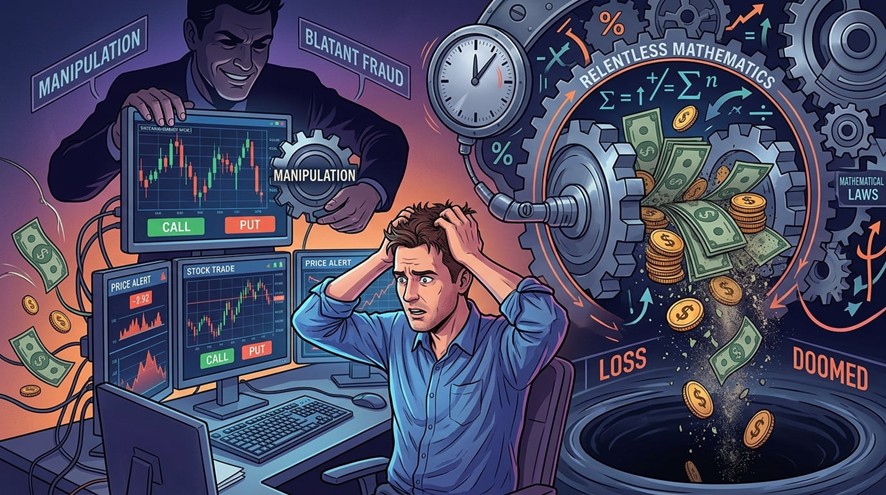Negative expected value in binary options