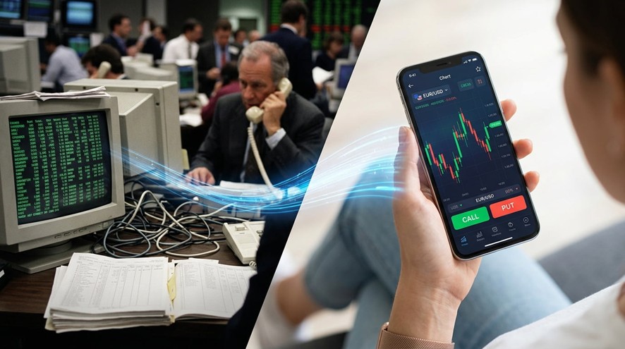 Call and Put trading buttons
