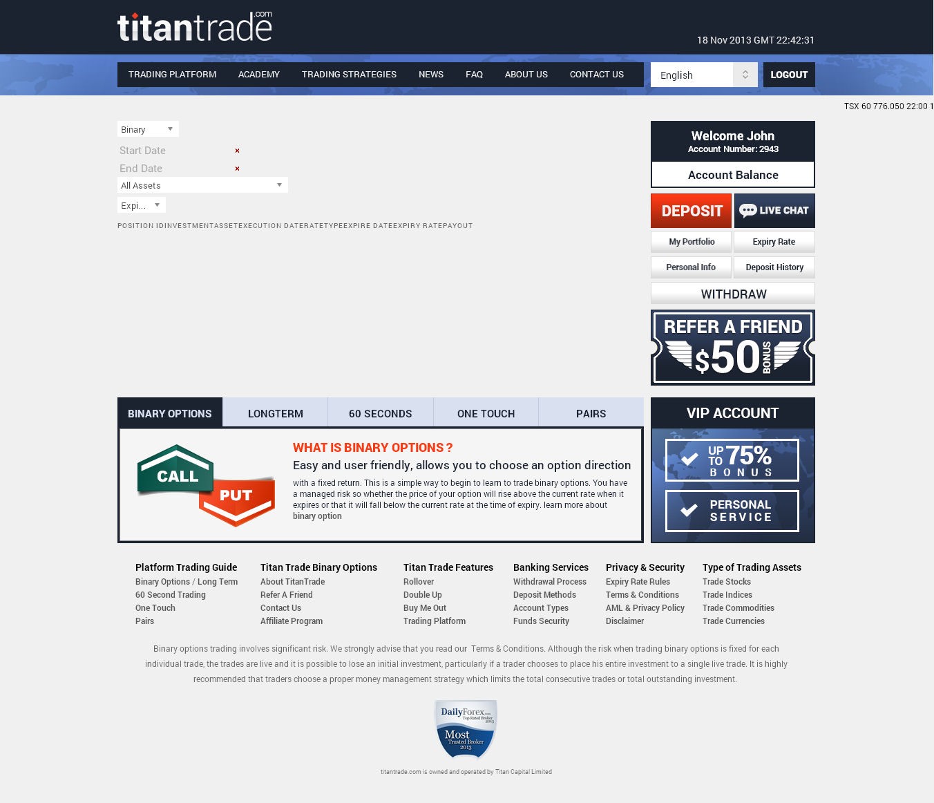 Titan trade binary options review